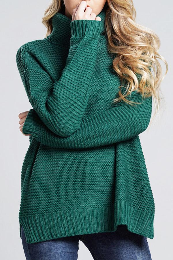 Damen-Rollkragenpullover aus Grobstrick - Alice