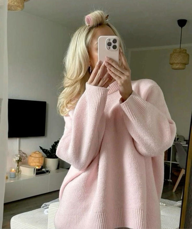 Weich gestrickter Damenpullover in Übergröße - Karina