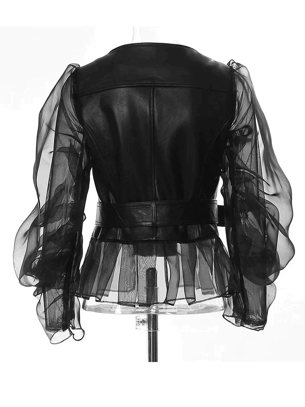 Lederjacke mit klassischer, vielseitiger Optik
