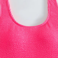 Ocean Chic - Champagnerwellen Bonbonfarben Einteiliger Badeanzug
