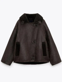 Vintage-Lederjacke mit zeitloser Optik