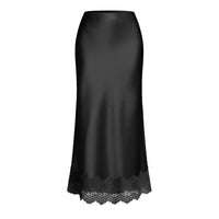 Damen Maxirock schlichtes Finish Spitze Detail eleganter Stil - Mireya