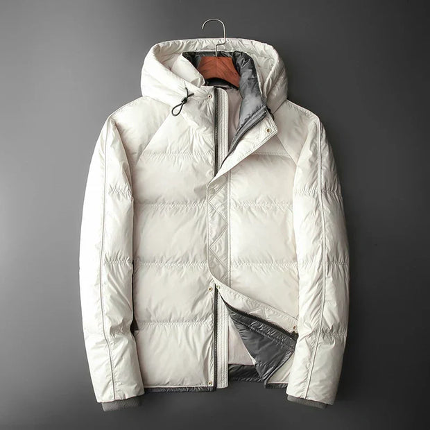 Steppjacke mit Kapuze und Kontrastfutter - Mark