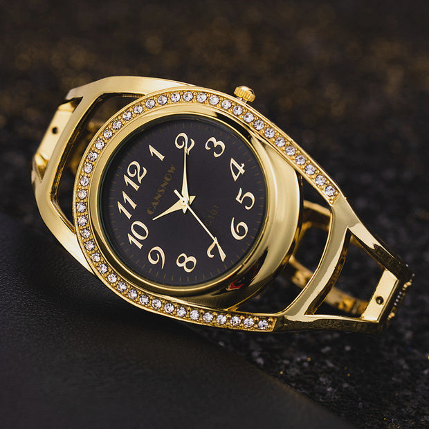 Cansnow Vintage Armreif Uhr
