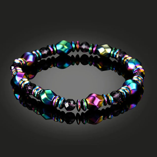 Energiegeladenes Metallperlenarmband Mit Magnetischem Design Von Eonix Moderner Stil Und Ausstrahlung