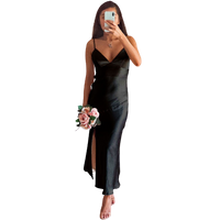Nicole - Knöchellanges, geschlitztes Sommer-Abendkleid für Frauen