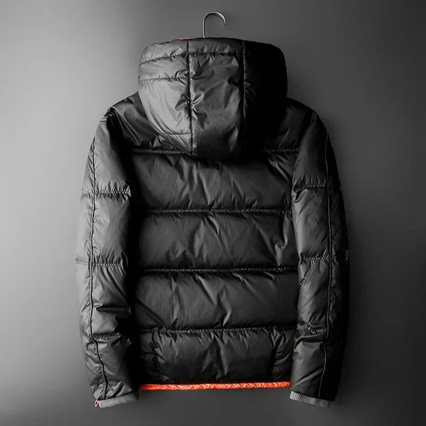 Steppjacke mit Kapuze und Kontrastfutter - Mark