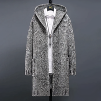 ETHAN - Kaschmir-Strickjacke mit Kapuze