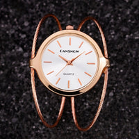 Cansnow Verschlungene Armspange Uhr