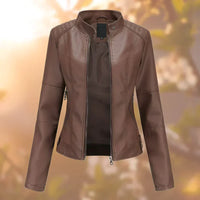 Zeitlose Lederjacke mit vielseitigem Design