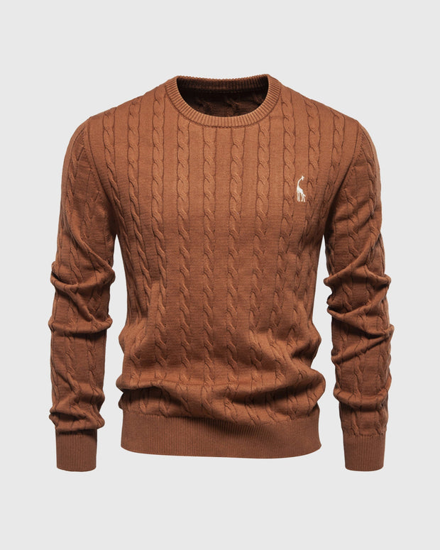 Geflochtener Strickpullover für Männer - Lioren