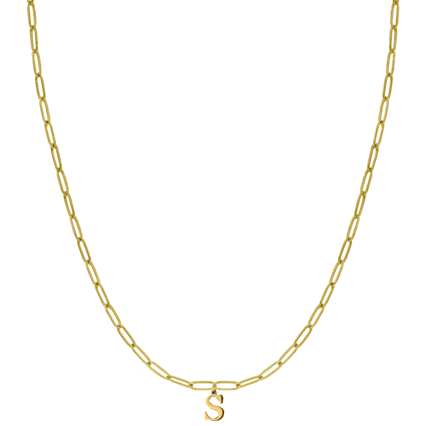 Mini Grace Basic Letter Kette 14K Vergoldet