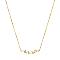 Lucky Perlmutt Heart Kette 18K Vergoldet