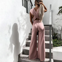 Sophia - Eleganter Jumpsuit mit Kreuzrücken