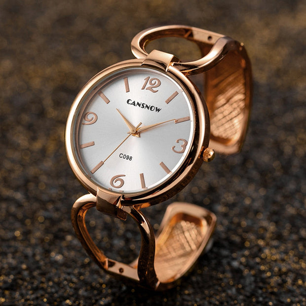 Cansnow Dazzling Armreif Uhr