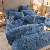 LuxLaken - 5-in-1-Bettwäsche-Set + kostenloses Herz-Kissen