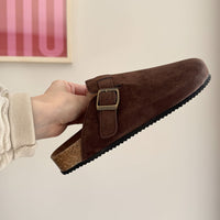 Clogs in Wildleder-Optik