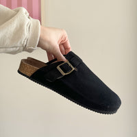 Clogs in Wildleder-Optik