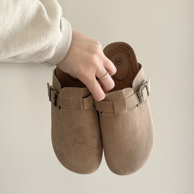 Clogs in Wildleder-Optik