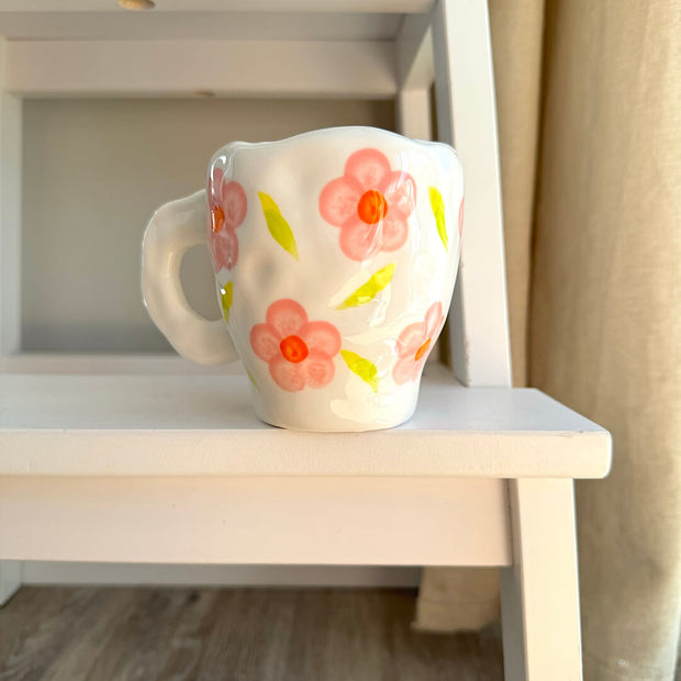 Flora Vintage-Keramiktassen