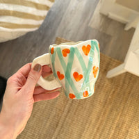 Flora Vintage-Keramiktassen