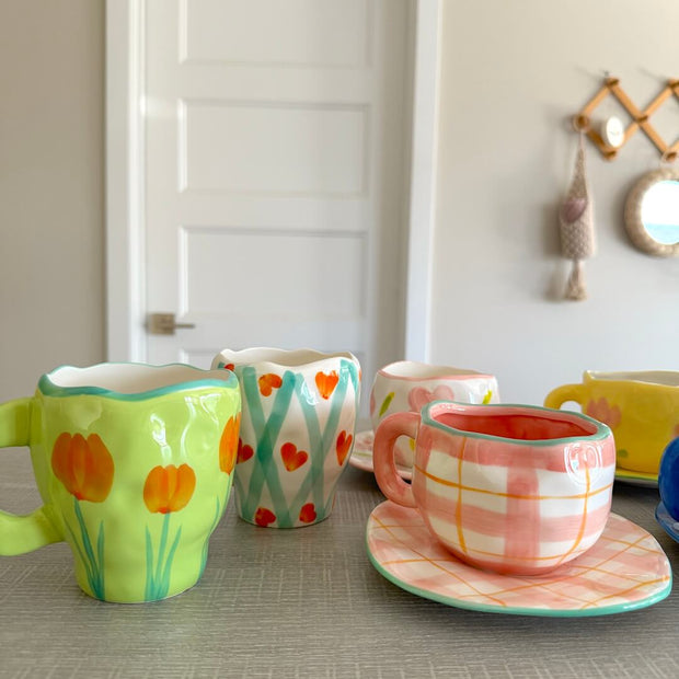 Flora Vintage-Teetassen-Set