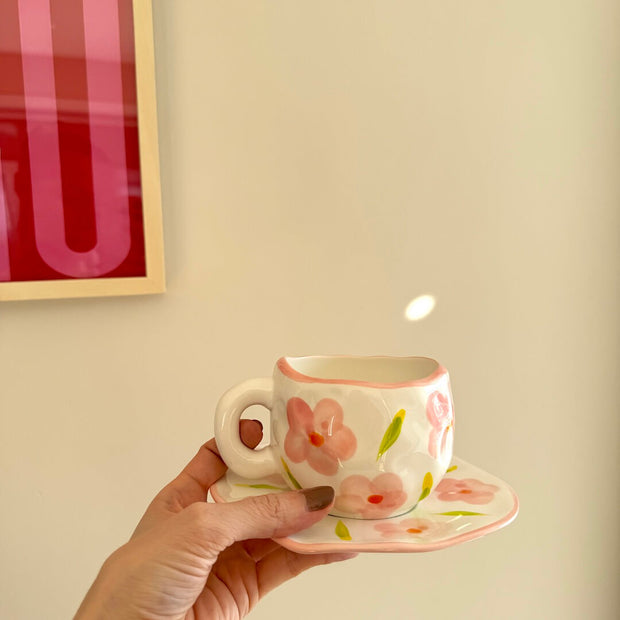 Flora Vintage-Teetassen-Set