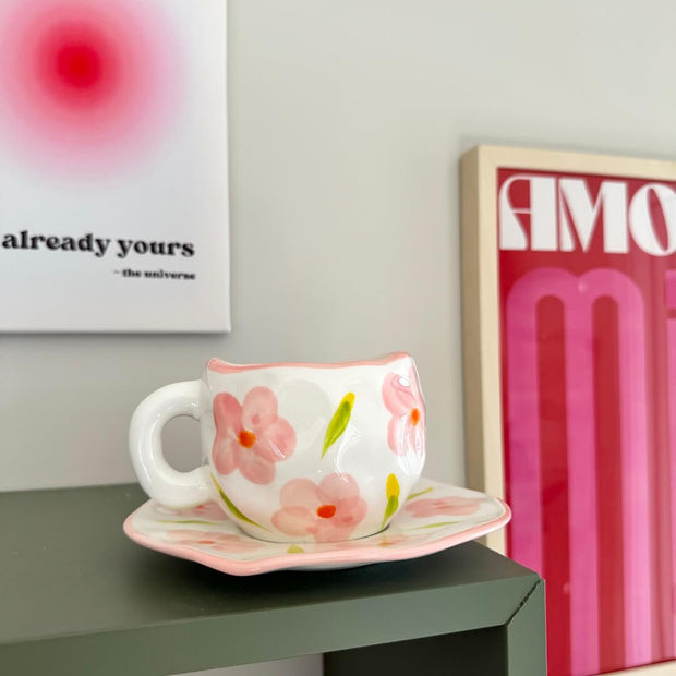 Flora Vintage-Teetassen-Set