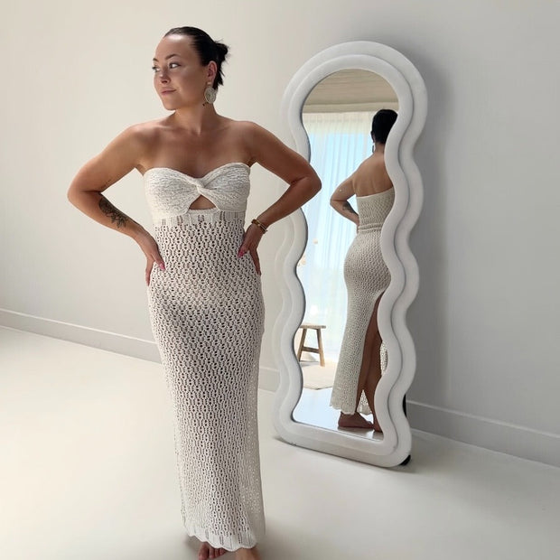 Belleza Häkel-Maxikleid