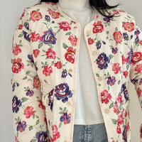 Thea Gesteppte Jacke mit Blumenmuster