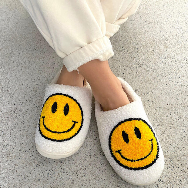 Smiley-Hausschuhe