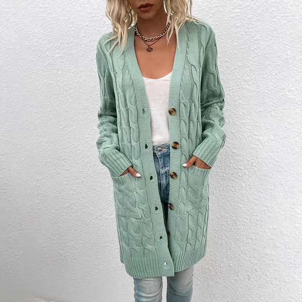 JOURNEE - Lange Strickjacke