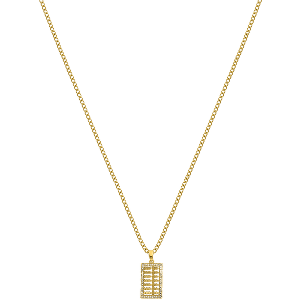 Glamorous Grid Kette 14K Vergoldet