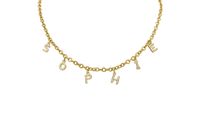 Elegant Mini Diamond Name Kette 14K Vergoldet