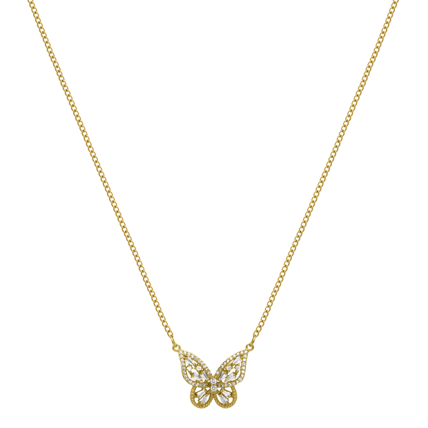 Fabulous Dream Butterfly Kette 14K Vergoldet