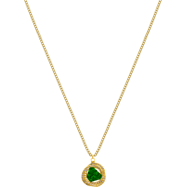 Trapped Pyramid Kette 14K Vergoldet