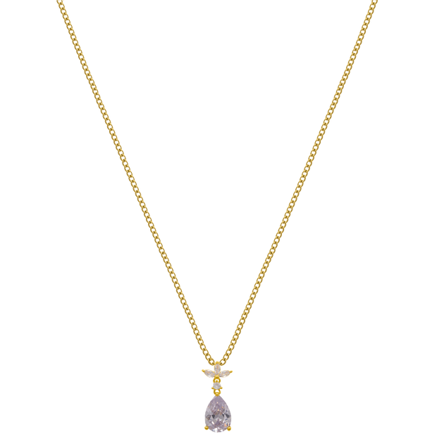 Lotus Drop Kette 14K Vergoldet