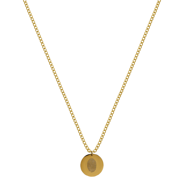 Coin Kette Fingerabdruck