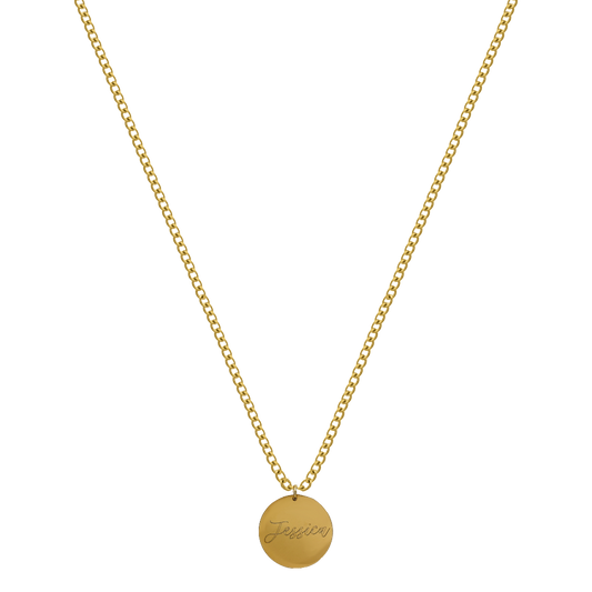 Coin Kette Schrift