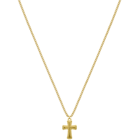 Cross Kette 14K Vergoldet