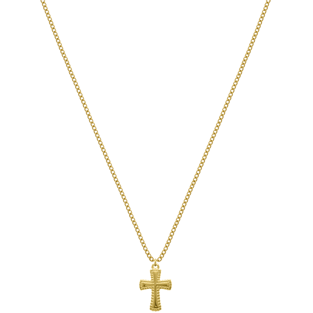 Cross Kette 14K Vergoldet