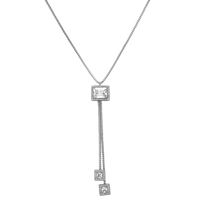Square Dangle Mirror Kette 18K Vergoldet