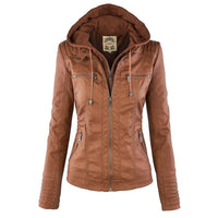 Jacke aus veganem Kunstleder