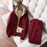 MINA - Einfarbiges Fleece-Sport-Set