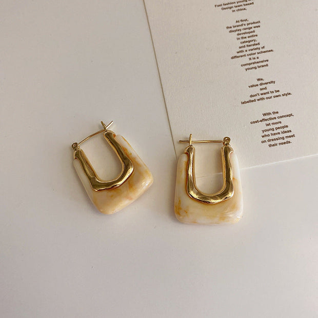 Hoop-Ohrringe Mit Transparentem Rahmen Elysia Elegante Minimalistische Ohrringe Für Den Alltag