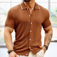 Hartford Chase - Gestricktes Poloshirt