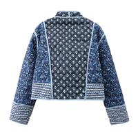 Jacke zum Wenden mit figurbetontem Schnitt und Reverskragen