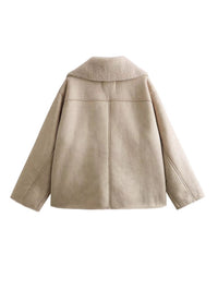 Klassische kurze Lederjacke