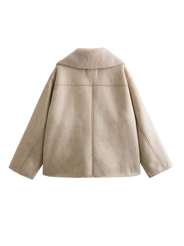 Klassische kurze Lederjacke