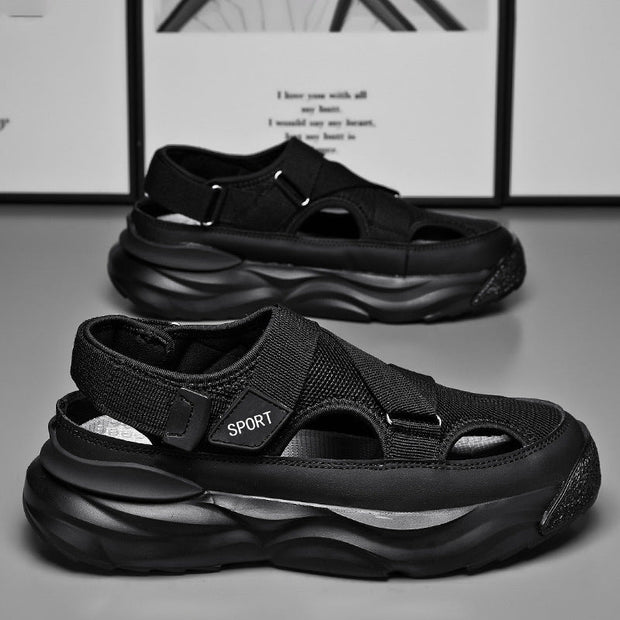 Herren-Sportsandalen mit dicker Sohle und Klettverschluss - Bruno